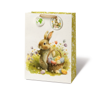 Ostern Geschenktasche groß  Hase mit Osterkorb