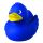 Ente blau unifarbene Enten Quietscheente Badeente ca. 8 cm gross