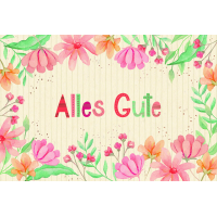 Allgemeine Wünsche „Alles Gute“ Green...