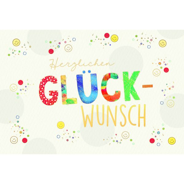 Allgemeine Wünsche Skorpions Art Karte mit Briefumschlag Smileys, Herzlichen Glückwunsch