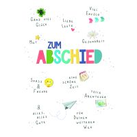 Abschied  Karte mit Briefumschlag Schriftkarte, mit...