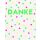 Danke Minikarte Klammerkarte Bunte Punkte
