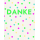 Danke Minikarte Klammerkarte Bunte Punkte