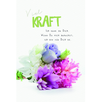 Genesung  Karte mit Briefumschlag Viel Kraft,...