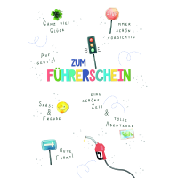 Führerschein Fahrerlaubnis  Karte mit Briefumschlag...