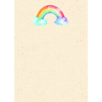 Notizblock Zuckerrohrpapier DIN A6 Regenbogen, Wolken, 60...
