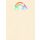 Notizblock Zuckerrohrpapier DIN A6 Regenbogen, Wolken, 60 Blatt