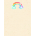 Notizblock Zuckerrohrpapier DIN A6 Regenbogen, Wolken, 60 Blatt