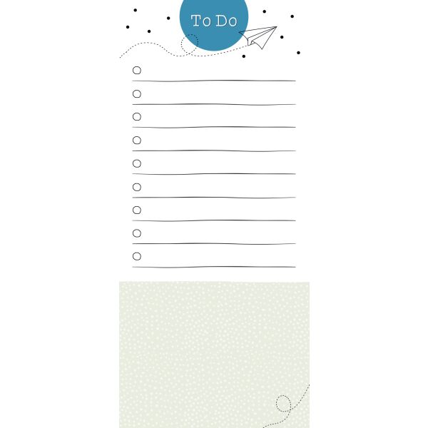 Notizblock 8 x 18 cm to Do-Liste, 60 Blatt