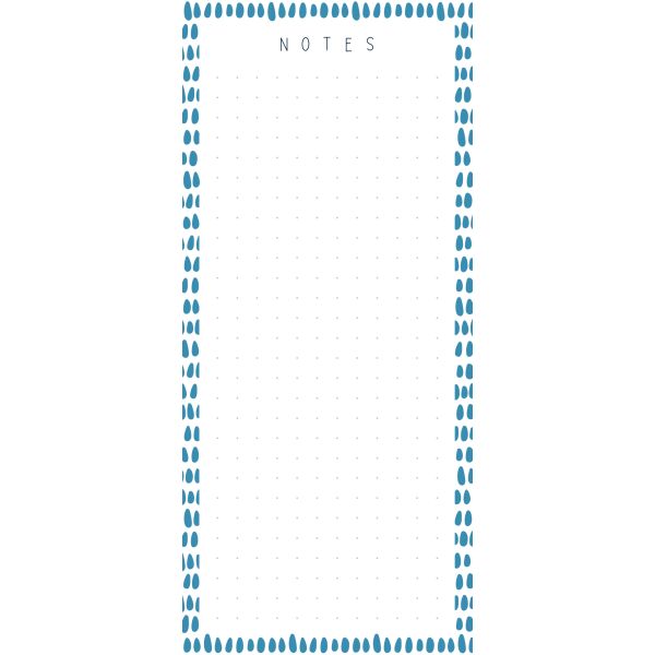 Notizblock 8 x 18 cm Notizen, 60 Blatt