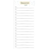 Notizblock 8 x 18 cm Einkaufsliste, 60 Blatt