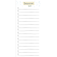 Notizblock 8 x 18 cm Einkaufsliste, 60 Blatt