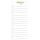 Notizblock 8 x 18 cm Einkaufsliste, 60 Blatt