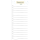 Notizblock 8 x 18 cm Einkaufsliste, 60 Blatt