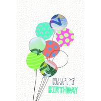 Geburtstag Geldkarte  Karte mit Briefumschlag bunte...