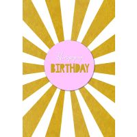 Geburtstag  Karte mit Briefumschlag Schriftkarte, mit...
