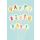 Geburtstag  Karte mit Briefumschlag Luftballons mit Buchstaben, Happy Birtday!