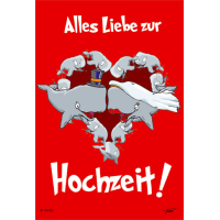 Hochzeit - Glückwunschkarte zur Vermählung im...