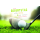 Geburtstag  Karte mit Briefumschlag Golfball, Golfschläger, Golfer
