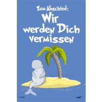 Zum Abschied - Karte - Kwal der Wal - Doppelkarten im Format 11,5 x 17 cm mit Umschlag - UVP: € 2,25