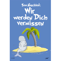 Zum Abschied - Karte - Kwal der Wal - Doppelkarten im...