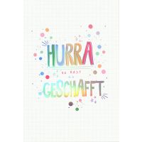 Prüfung  Karte mit Briefumschlag Schriftkarte,...