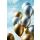 Prüfung  Karte mit Briefumschlag Luftballons, mit Goldfolie