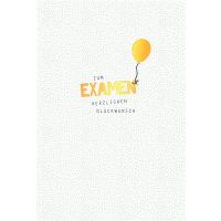 Examen  Karte mit Briefumschlag Luftballon, goldfolie