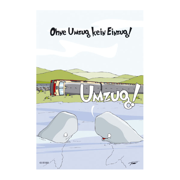 Einzug - Umzug - Neues Heim - Karte - Kwal der Wal - Doppelkarten im ...