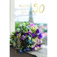 Goldhochzeit 50. Hochzeitstag Glückwunschkarte mit...