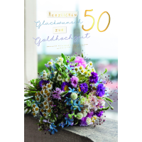 Goldhochzeit 50. Hochzeitstag Glückwunschkarte mit...
