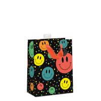 6 Geschenktaschen Medium A5 lächelnde Emojis UVP:...