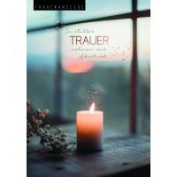 Trauer Beileid Kondolenz Traueranzeige 5er Beutel Karte...
