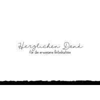 Trauer Beileid Kondolenz Danksagung 5er Beutel Karte mit...