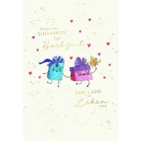 Hochzeit Skorpions Art Karte mit Briefumschlag Hand in...