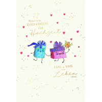Hochzeit Skorpions Art Karte mit Briefumschlag Hand in...