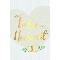 Hochzeit  Karte mit Briefumschlag Eheringe,...