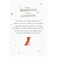 Hochzeit  Karte mit Briefumschlag Brautpaar