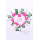 Hochzeit  Karte mit Briefumschlag Rosen, Blätterranken, Eheringe
