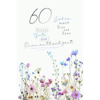 Diamanthochzeit 60. Hochzeitstag Karte mit Briefumschlag...