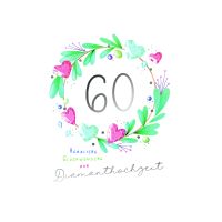 Diamanthochzeit 60. Hochzeitstag Karte mit Briefumschlag...