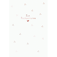 Hochzeitstag  Karte mit Briefumschlag Herz, Zum Hochzeitstag
