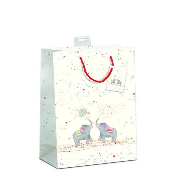 6 Geschenktaschen, Bundle Large / A4-Format Elefanten UVP: 29,70€ pro Tüte 4,95 UVP: 23,70 pro Tüte 3,95