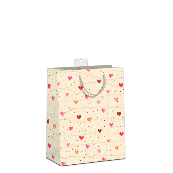 6 Geschenktaschen, Bundle Medium / A5-Format verschiedenfarbige Herzen  UVP: 23,70 pro Tüte 3,95