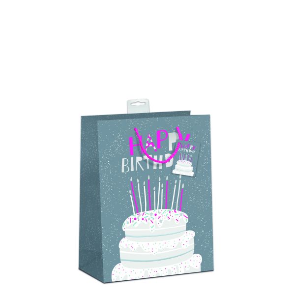 6 Geschenktaschen, Bundle Medium / A5-Format Torte mit Kerzen  UVP: 17,70 pro Tüte 2,95