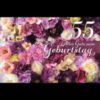 A 55. Geburtstag Glückwunschkarte mit Umschlag 55....