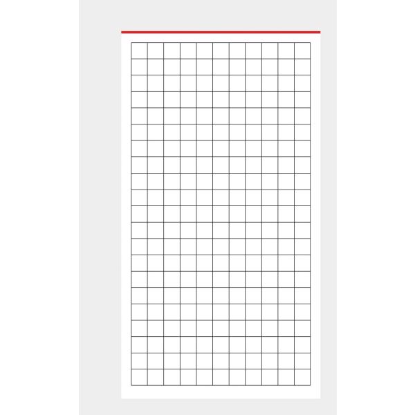 Ersatzeinlagen für Manager-Kalender A5 Karierte Blättereinlagen 50 Blatt