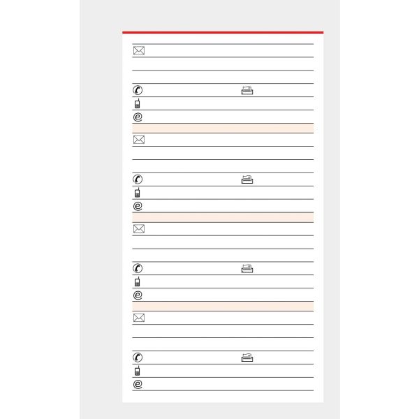Ersatzeinlagen Manager-Kalender A5 Adressen 50 Blatt  UVP: 4,99