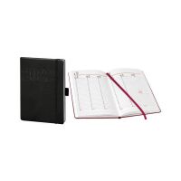 Kalender 2027 V-Book Buchkalender A 5 Hardcover mit Gummiband schwarz UVP 13,99