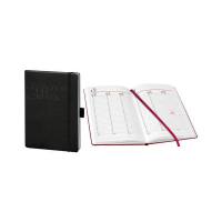 Kalender 2027 V-Book Buchkalender A 5 Hardcover mit Gummiband schwarz UVP 13,99